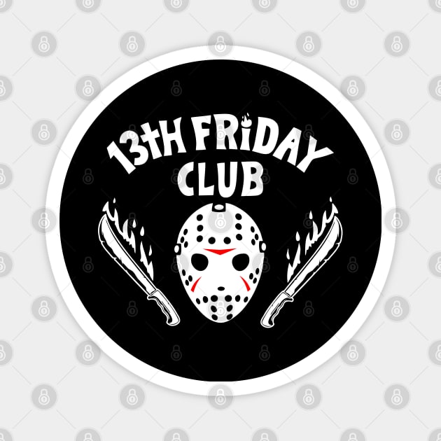 Slasher Retro 80's Club Logo Parody Magnet by BoggsNicolas